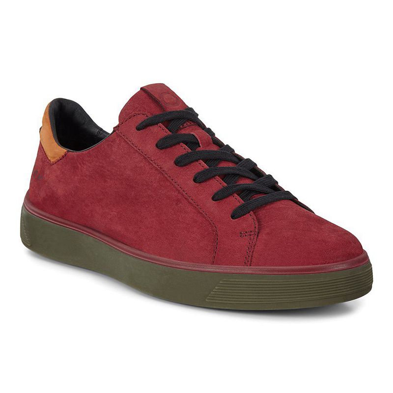 Zapatillas Ecco Street Tray Para Hombre,Rojas,869257-WTD